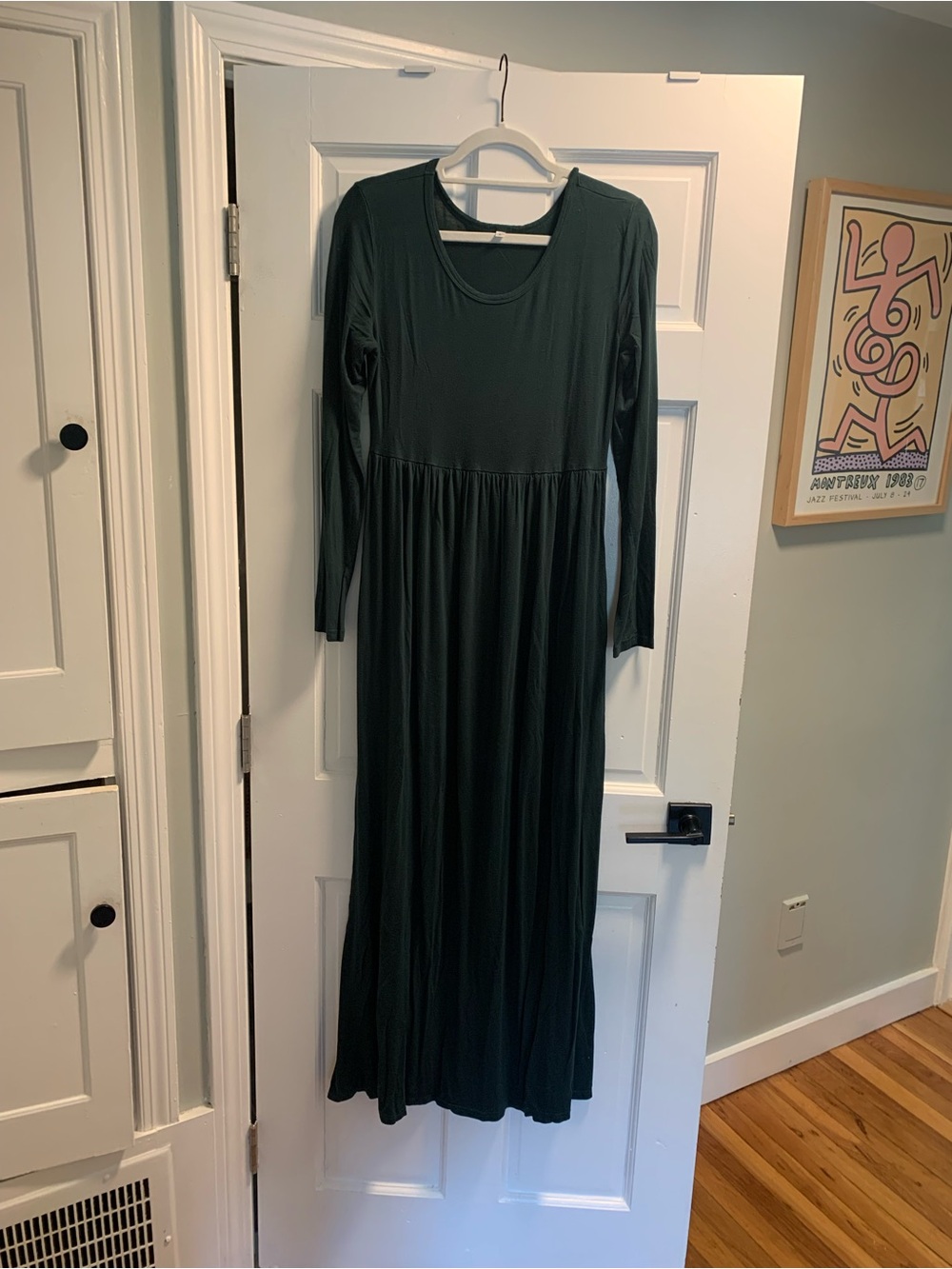 Green Maxi Maternity Dress L